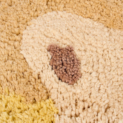 Tappeto lavabile in cotone biologico Leone - 120x117cm