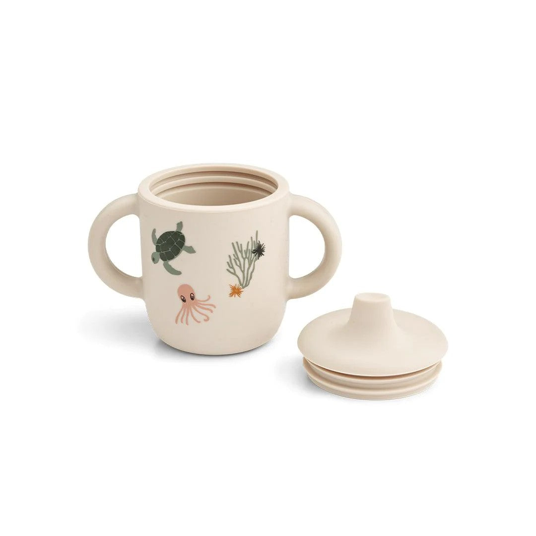 Tazza in Silicone Neil con Beccuccio e Manici -Ideale per Bambini