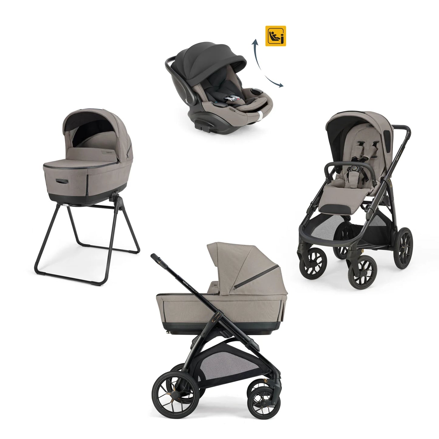 Inglesina Aptica XT 2026 con ovetto Evo Recline - con Base Darwin in Omaggio