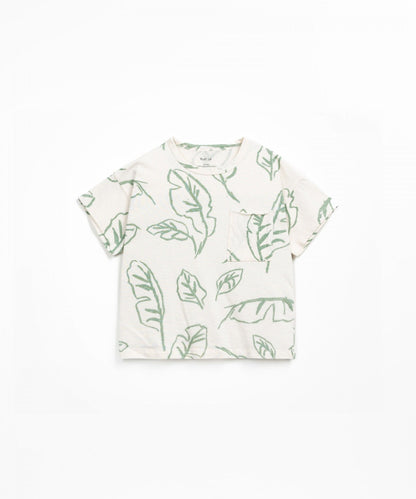T-shirt in jersey stampato
