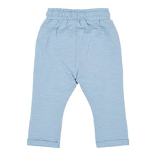 Pantaloni Sportivi Bambino in Felpa Leggera di Cotone Biologico - Steel Blue