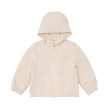 Cardigan con Cappuccio Bambino in Cotone Biologico - Sabbia Melange