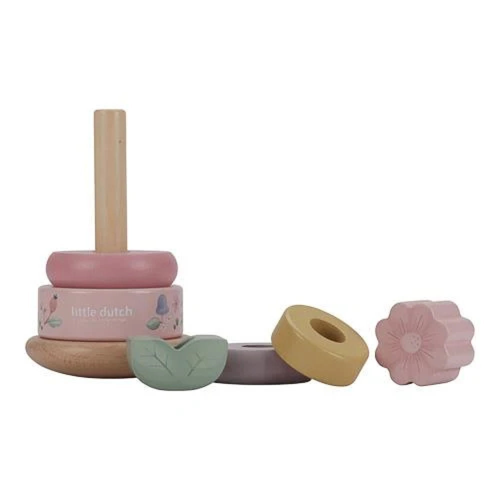 Piramide Impilabile a Dondolo in Legno 'Fairy Garden' Little Dutch (12+ Mesi)