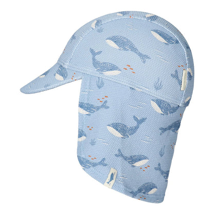 Cappellino Parasole da Bagno 'Ocean Splash' (Protezione UPF40+ e Coprinuca)