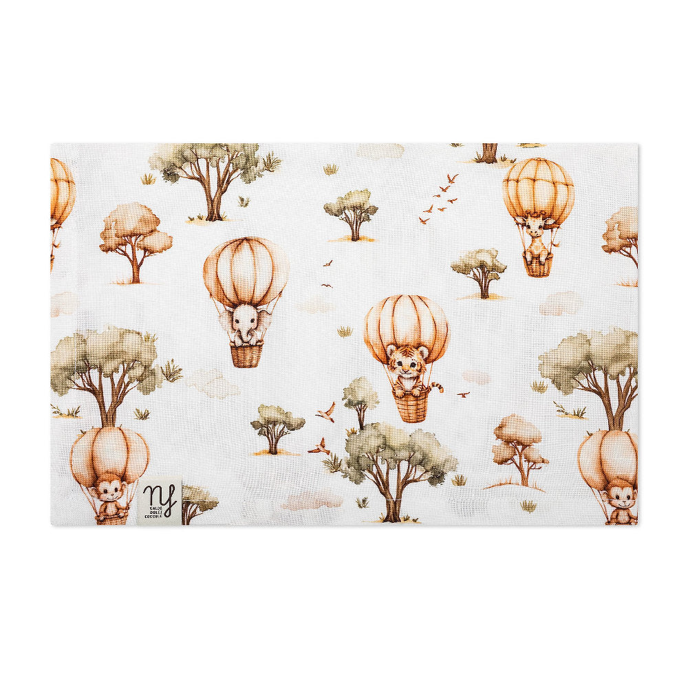Mussola Neonato in 100% Bamboo Organico - Made in Italy - 90x70cm