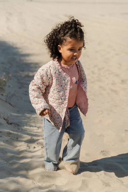 Giacca Leggera Bambina in Cotone Biologico - Collezione Meadow Flowers