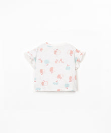 T-SHIRT DI MAGLIA CON STAMPA