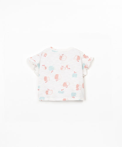 T-SHIRT DI MAGLIA CON STAMPA
