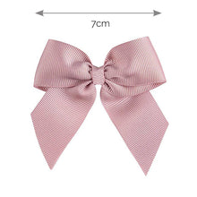 Fermaglio per Capelli a Becco d'Oca con Fiocco in Gros-Grain