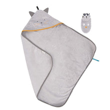 Accappatoio con guanti gatto
