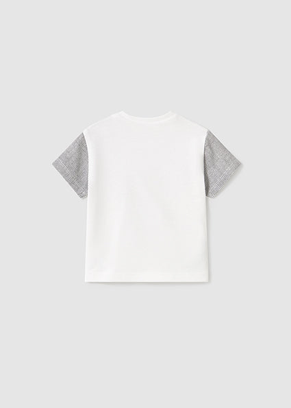 Maglia manica corta bianco orso