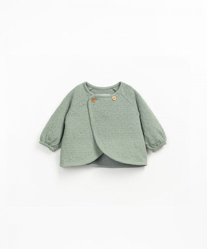 CARDIGAN IN JERSEY DECORATO
