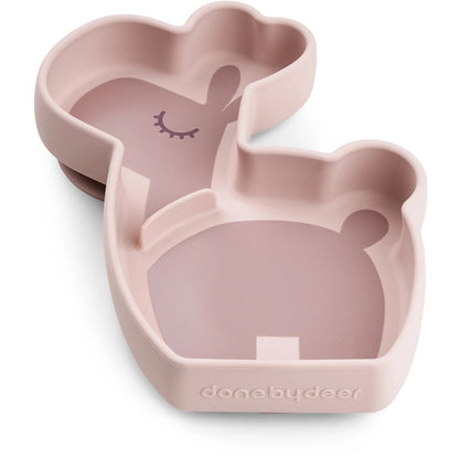 Piatto a scomparti stick & stay lalee - con ventosa in silicone alimentare
