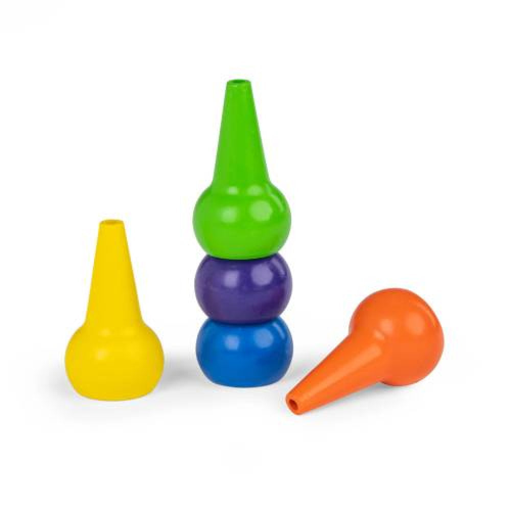 Pastelli a Cera Ergonomici per Bambini a Base di Cera d'Api - 5 pezzi
