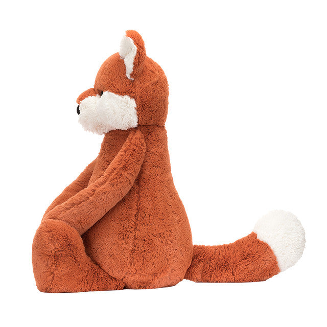 Peluche morbido volpe arancione timida