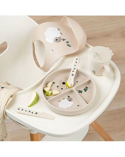 Stick&Stay Piatto con Scomparti - Playground - 100% Silicone