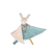 Doudou coniglio blu