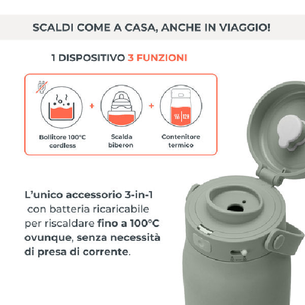 Bollitore e scalda latte portatile Hot'n'Go - Fino 100°C