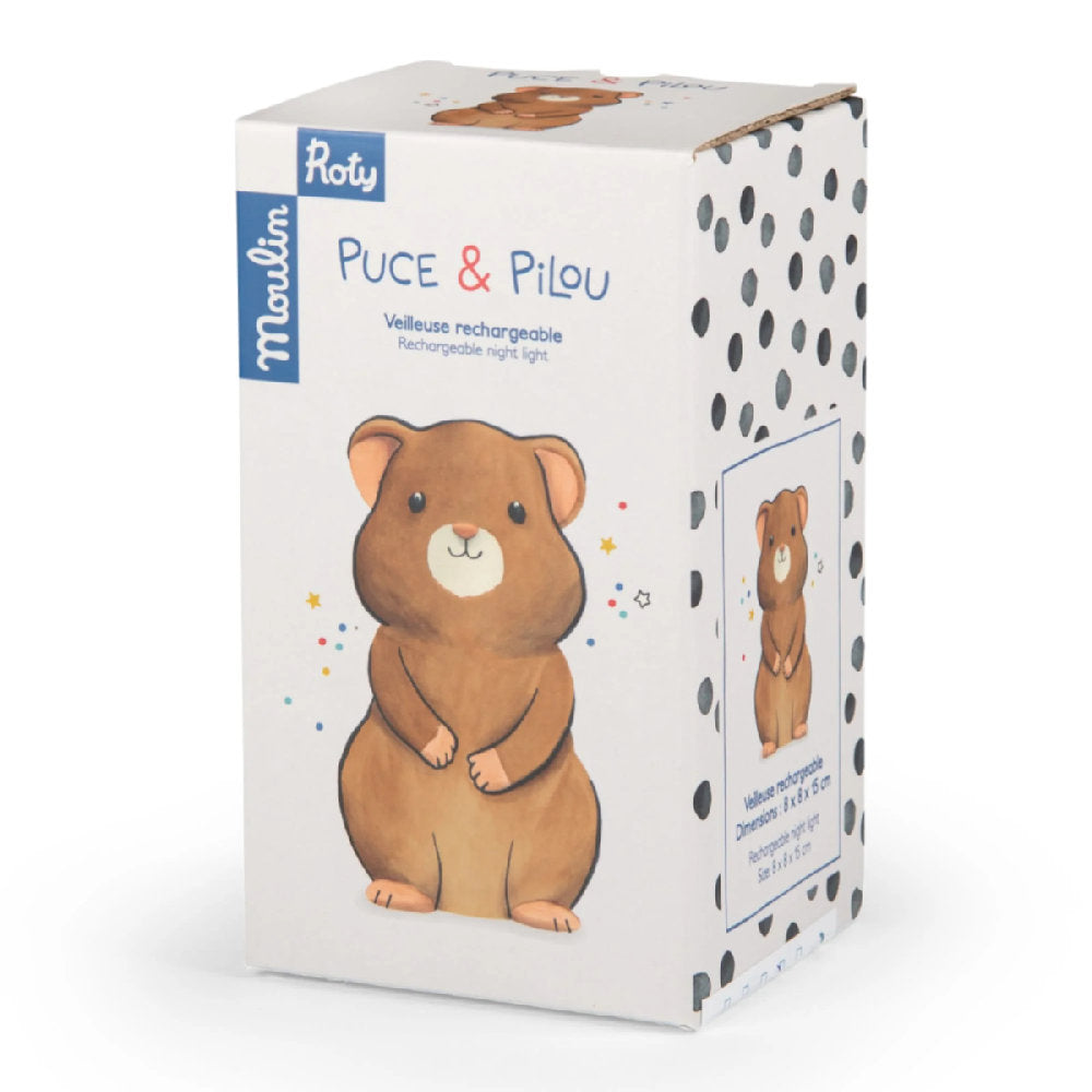 Luce Notturna Ricaricabile USB per Cameretta - Puce & Pilou