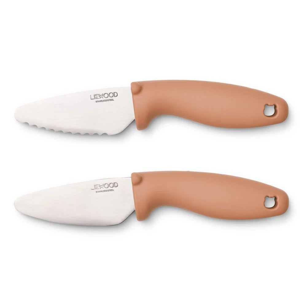 Set di coltelli in acciaio perry - impugnatura in silicone