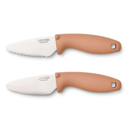 Set di coltelli in acciaio perry - impugnatura in silicone