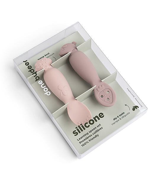 Set 2 Cucchiai da Apprendimento in Silicone - Tiny Farm