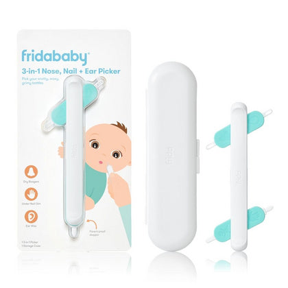 Dispositivo Multifunzione 3-in-1 per l'Igiene Neonatale - Pulizia sicura di Naso, Orecchie e Cute
