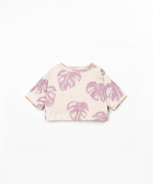 FELPA IN MAGLIA DECORATA STAMPATA