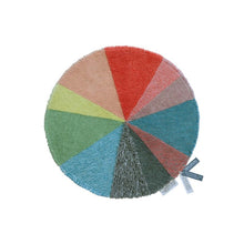 Tappeto lavabile in lana Pie Chart - 120 x 120 cm