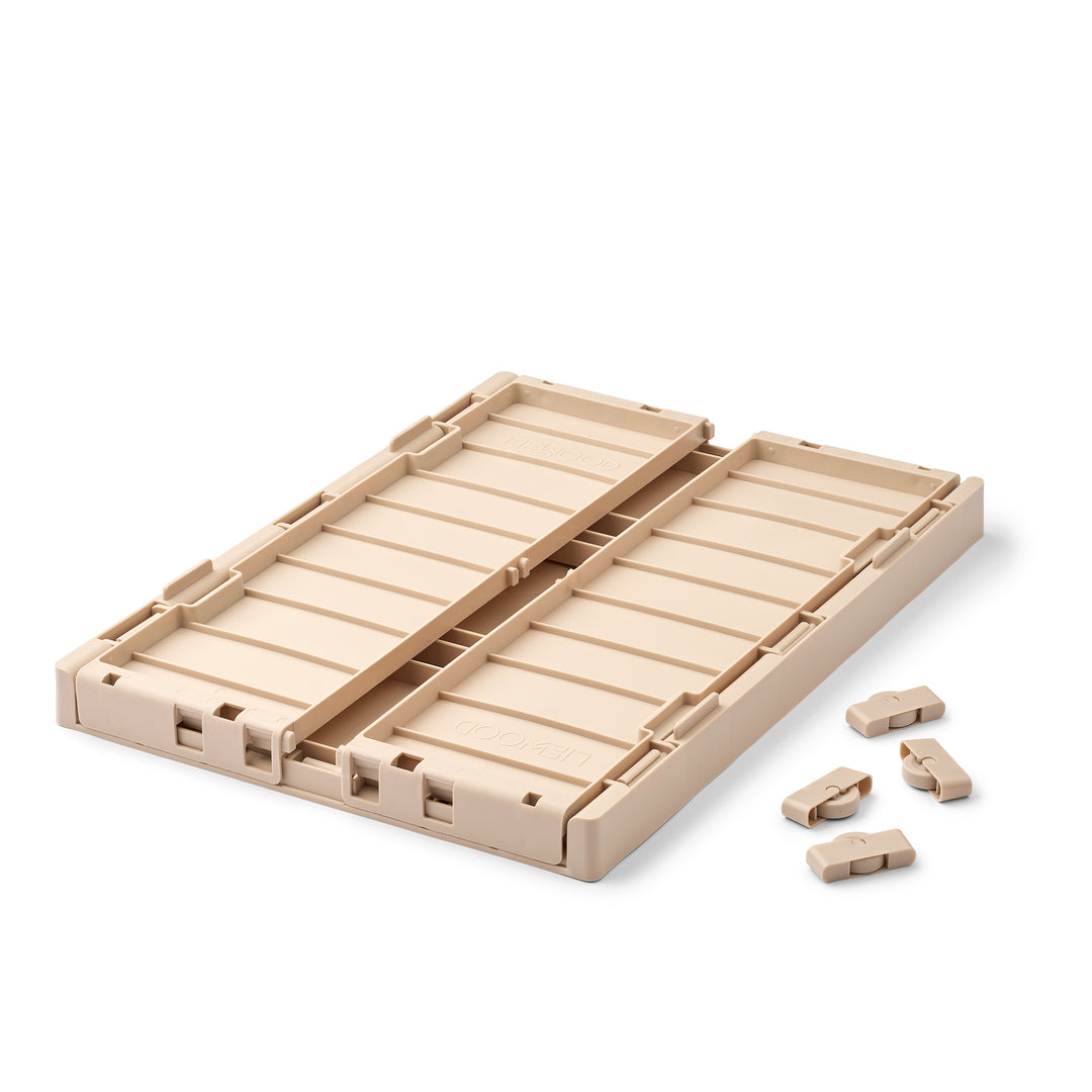 Contenitore Sotto-Letto con Ruote e Coperchio a Doppia Apertura (20 Litri)