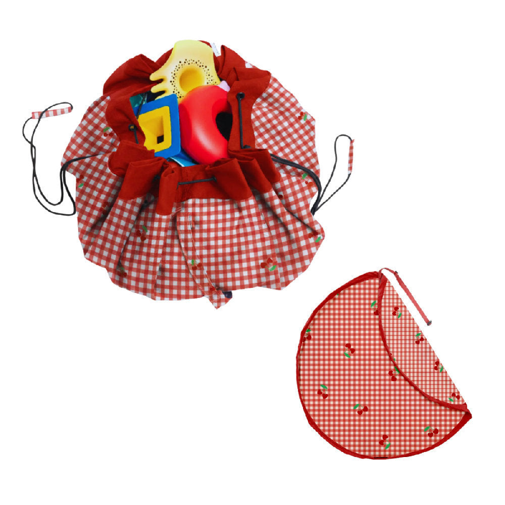 Sacco Portagiochi e Tappeto Gioco da Esterno 2 in 1