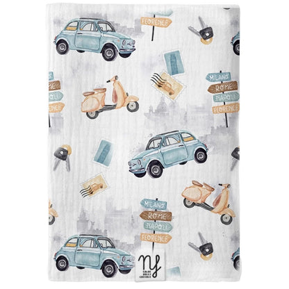Mussola Neonato in 100% Bamboo Organico - Made in Italy - 90x70cm