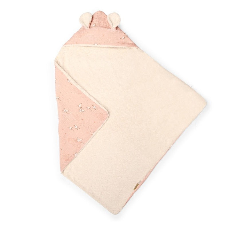 Accappatoio con cappuccio ricamabile - 100% Cotone