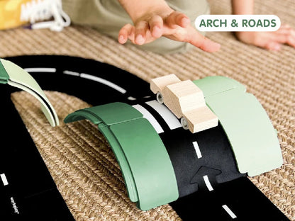 Set di Costruzioni Modulari Arches in Plastica Riciclata Waytoplay (36 Pezzi - dai 3 ai 9 Anni)