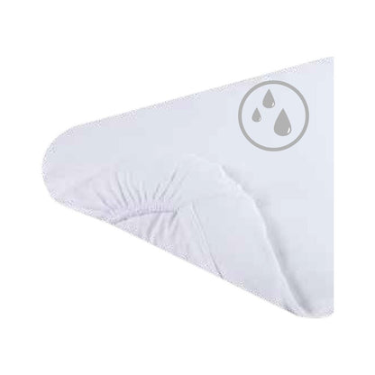 Coprimaterasso angolato PIPI-NO in jersey elasticizzato per culla e carrozzina