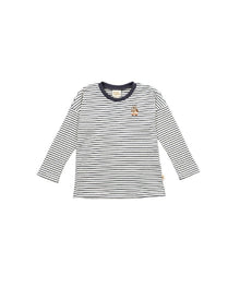 Maglia a Manica Lunga in Cotone Biologico con Ricamo 'Gufo sullo Skateboard'