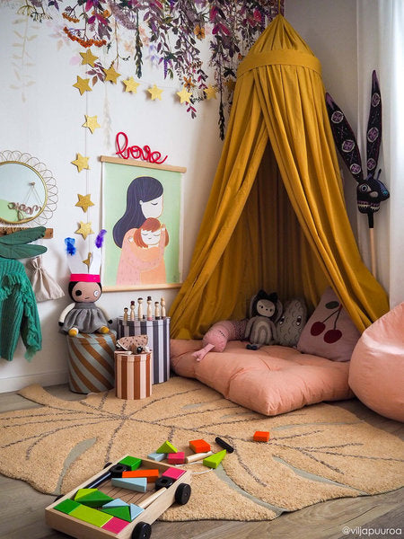 Tappeto lavabile Foglia di Monstera - 97% cotone naturale - Lavabile in lavatrice