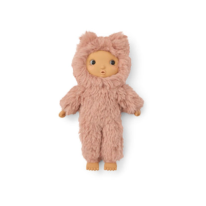 Bambola Mini Peluche in Tessuto Riciclato e Silicone 'Cleo Cat' Liewood (3+ Anni)
