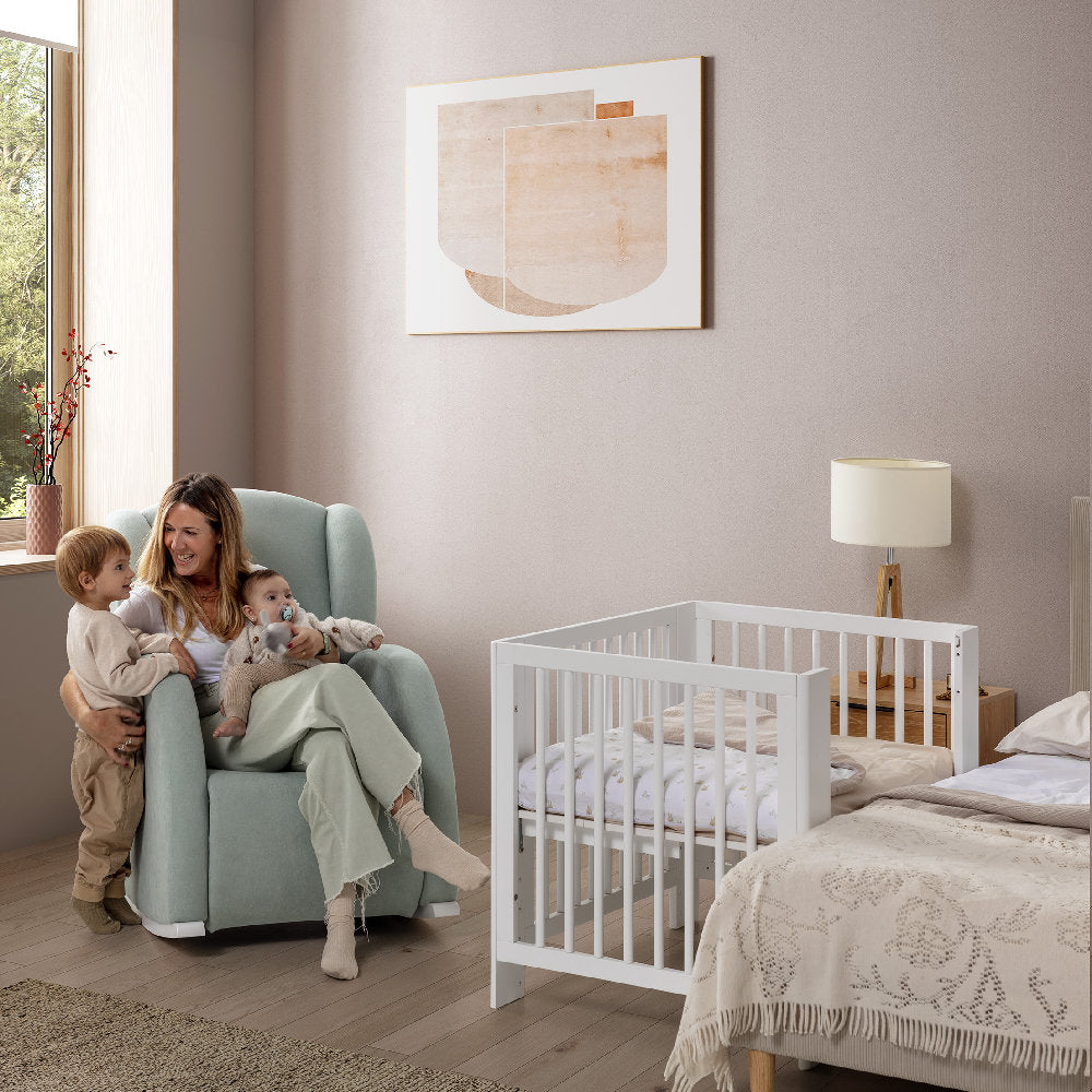 Culla evolutiva trasformabile Converbaby - Miniculla, culla 140x70, lettino montessori e scrivania