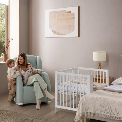 Culla evolutiva trasformabile Converbaby - Miniculla, culla 140x70, lettino montessori e scrivania