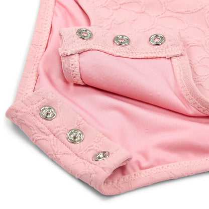 Costume da Bagno Bimba 'Dreamy Pink Rose' (Tessuto 3D e Bottoni al Cavallo)