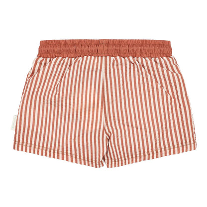 Costume da bagno 'Ocean Brown Stripes' (Tessuto Seersucker e Coulisse Regolabile)
