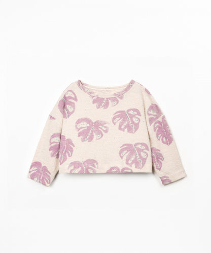 FELPA IN MAGLIA DECORATA STAMPATA