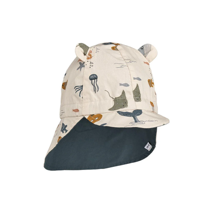 Cappello da sole reversibile gorm sea creature - con lacci