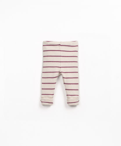 Leggings in jersey a righe