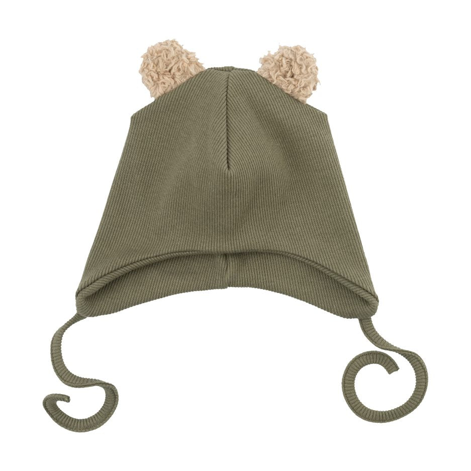 Cappellino con orecchie Teddy - Cotone organico