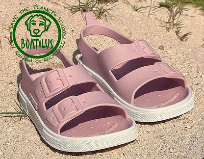 Ciabatte da spiaggia in gomma irky veg - old pink/white