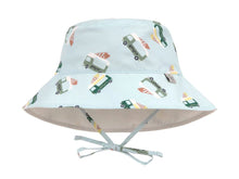 Cappellino estivo Reversibile con Laccetti (Protezione UV 80) - Ice Cream Truck Illusion Blue
