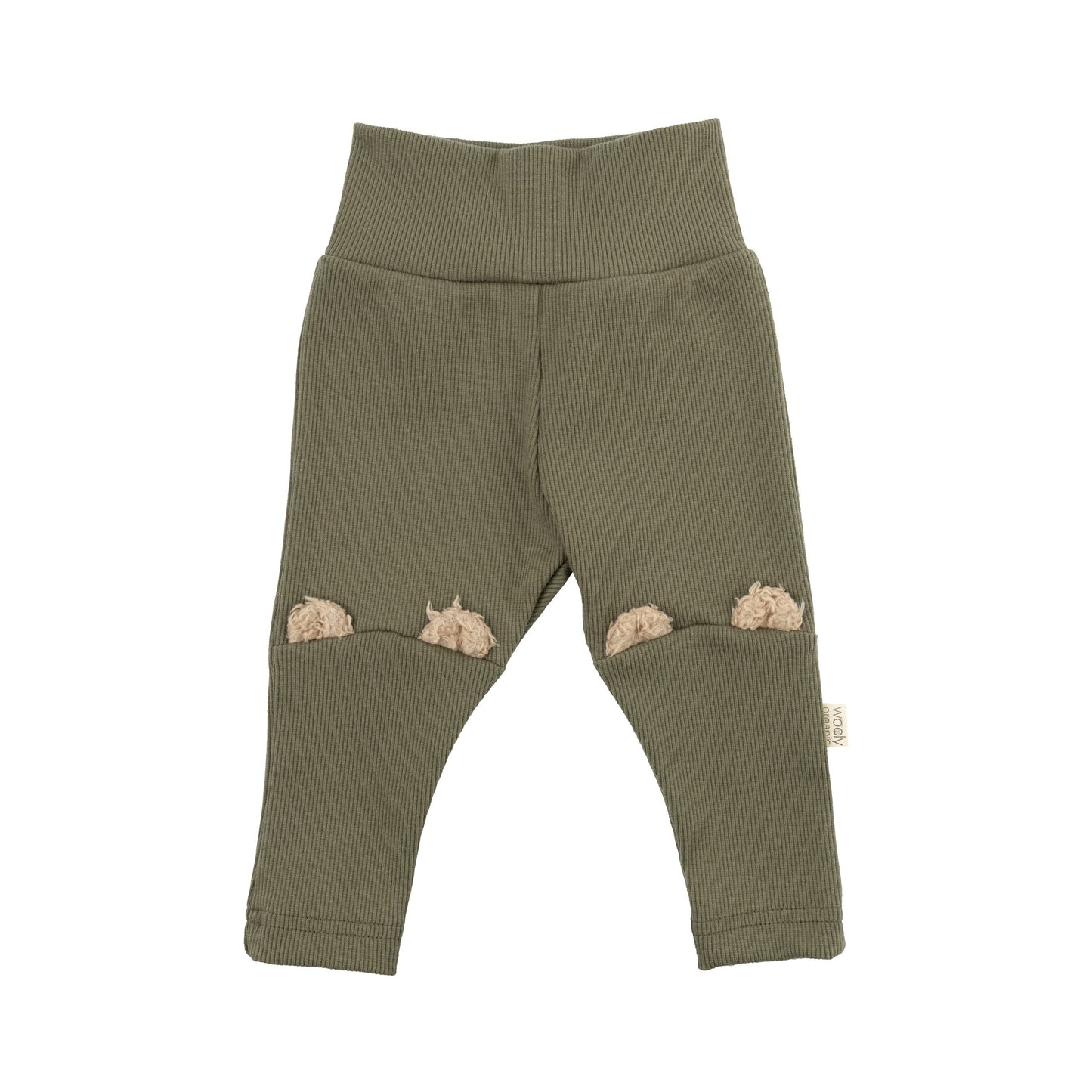Leggins a costine doppie  - con orecchie Teddy