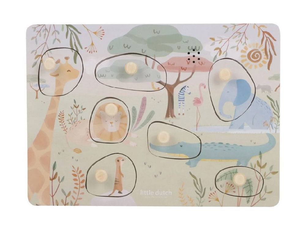 Puzzle sonoro in legno FSC - Safari Friends